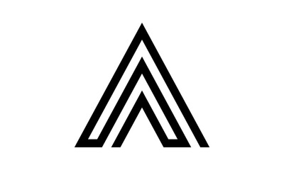 Abstract Letter A Logo Design