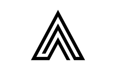 Abstract Letter A Logo Design