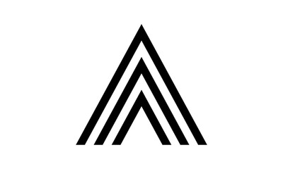 Abstract Letter A Logo Design