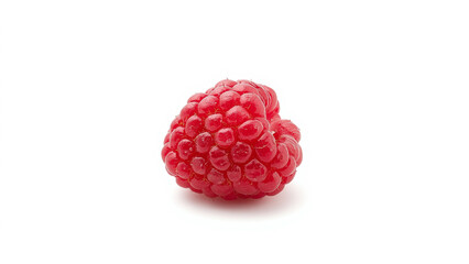 Fresh Raspberry on White Background