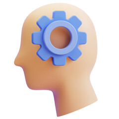3D Mindset Thinking Icon