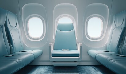 Modern Airplane Interior
