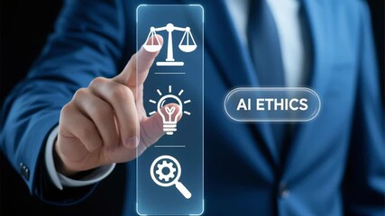 AI ethics compliance policy governance legal framework regulation ethical standards development concept for ethical AI development and compliance in business environment with governance framework