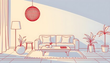 Cozy living room interior best for lifestyle branding, home decor, and interior inspiration