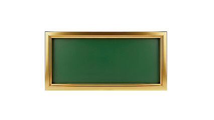 Green chalkboard with ornate gold frame