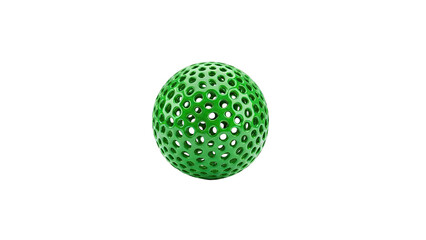 Green Sphere with Perforated Surface