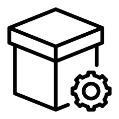 gear line icon