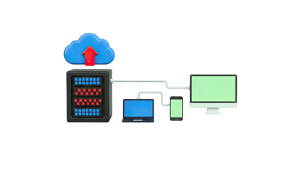 mobile phone with graph