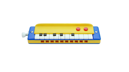 Colorful Toy Harmonica with Piano Keys