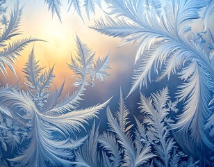 Frosted Glass Dendrite Minimal Background