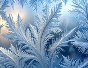 Frosted Glass Dendrite Minimal Background