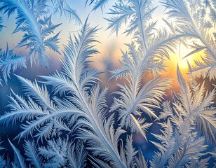 Frosted Glass Dendrite Minimal Background