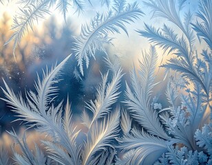 Frosted Glass Dendrite Minimal Background