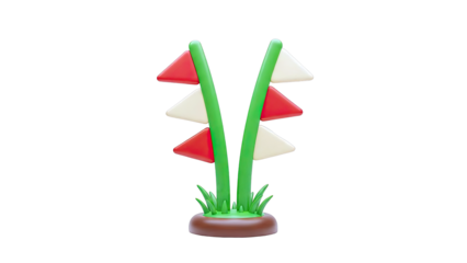 Cartoon Golf Course Markers