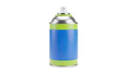 Spray Can with Blue and Green Design