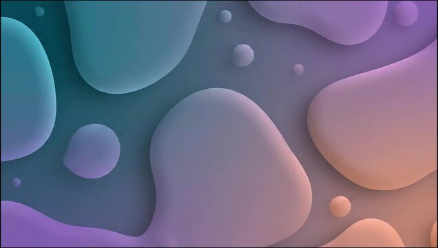 Abstract background with blue bubbles