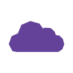 Purple Cloud Vector Illustration
