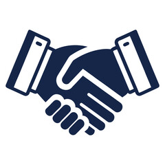 Clean Flat Corporate Handshake Icons