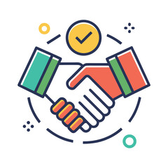 Minimal Simple Business Partnership Symbols