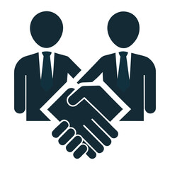 Clean Business Collaboration Icon Collection