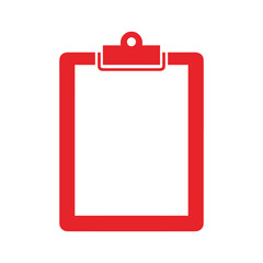 Red Clipboard Icon