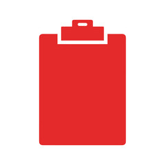 Red Clipboard Icon