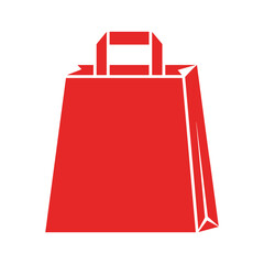Red Shopping Bag Vector Illustration