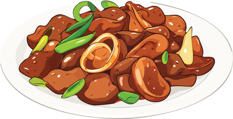 Culinary Delight: A visually stunning presentation of delicious food served on a plate, capturing the essence of culinary artistry and gastronomic pleasure.