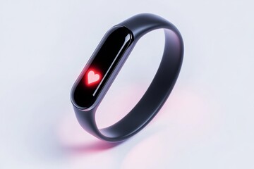 Modern wearable technology with heart rate monitor for fitness and health enthusiasts