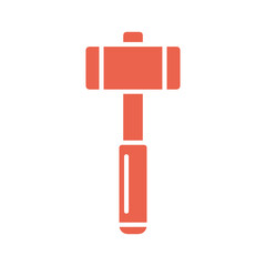 Red Hammer Vector Icon
