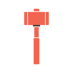 Red Mjolnir Icon