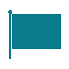 Blank Flag Vector Illustration