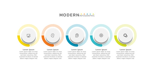 Presentation infographic business template design