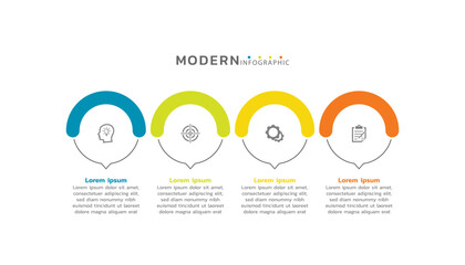 Presentation infographic business template design