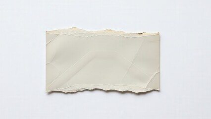 Torn White Paper on Background.