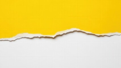 Torn Yellow Paper Edge Texture.