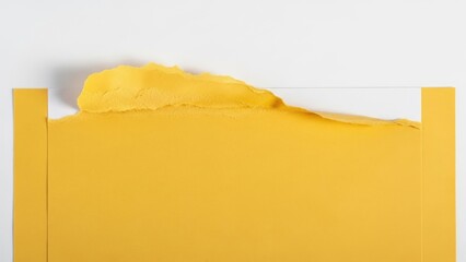 Yellow Envelope with White Paper Inside.