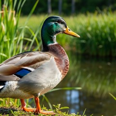 duck on a pond