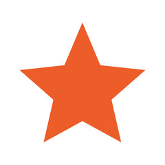 Obraz premium Orange Star Vector Illustration