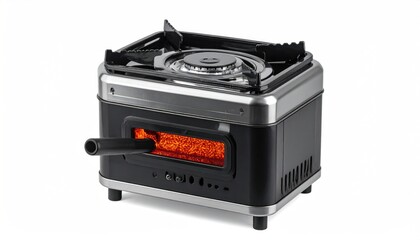 Fototapeta premium Portable Camping Stove with Visible Heating Element and Cooking Surface.