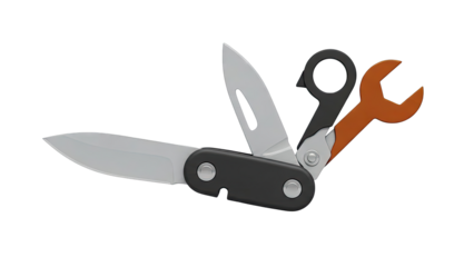 Multi-tool with Knife and Wrench