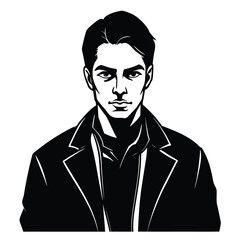 big collection of people silhouettes walking running and standing vector set