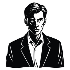 big collection of people silhouettes walking running and standing vector set