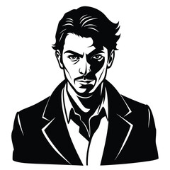 big collection of people silhouettes walking running and standing vector set