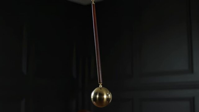 Elegant Brass Pendulum Swinging | Hypnotic Motion for Relaxation & Focus