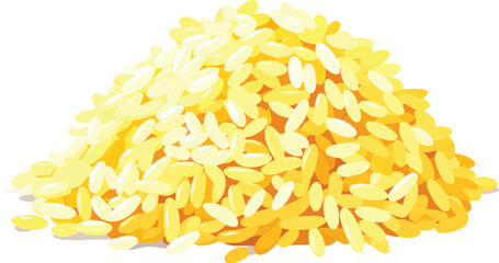 pasta on white background