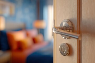 A view through a door into a bedroom