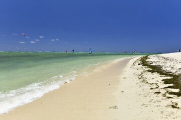 La Morne Brabant beach, Mauritius, Indian Ocean. A very beautiful tropical coastline. © alagz