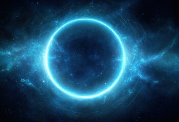 Cosmic ring of blue light in a dark universe