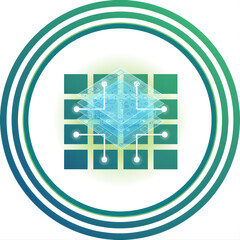 abstract blue background with snowflake